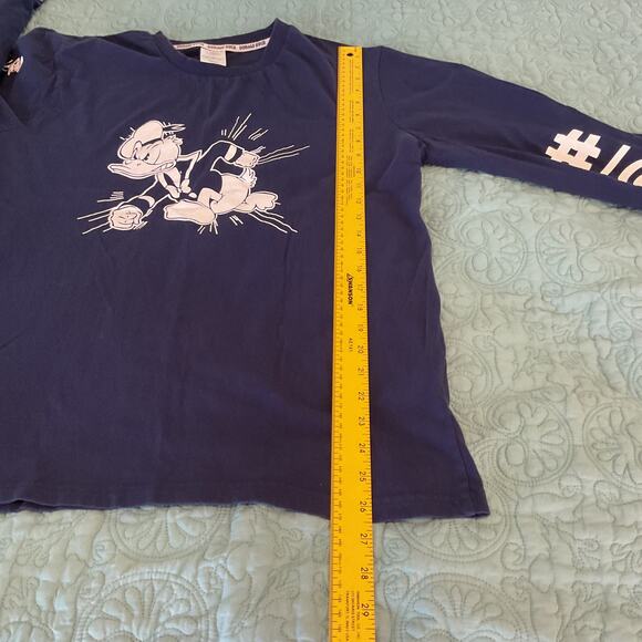 Official Disney Store Donald Duck Pure Cotton Long Sleeve Tee Navy Blue Large - Picture 11 of 13